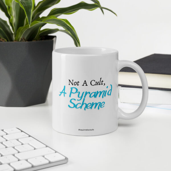 Pyramid Scheme white glossy mug - Image 3