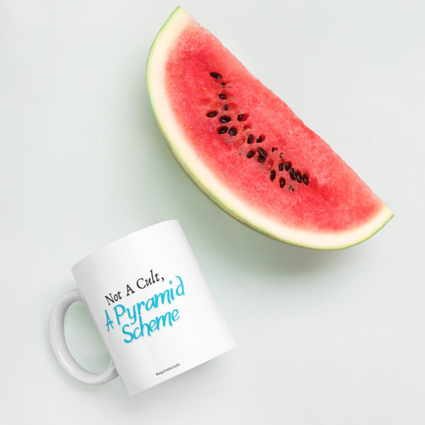 Pyramid Scheme white glossy mug - Image 6