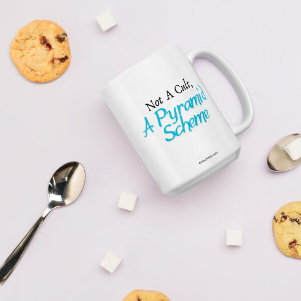 Pyramid Scheme white glossy mug - Image 9