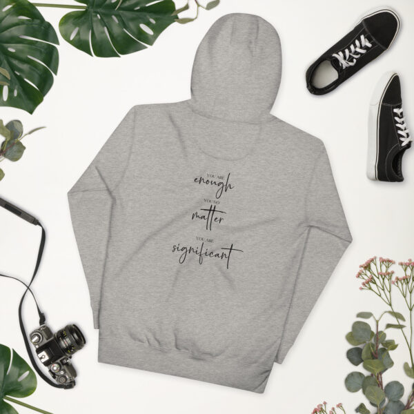 Unisex Hoodie | Squirrel Scout Motto - Dark Text - Image 3