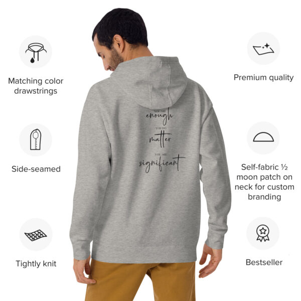 Unisex Hoodie | Squirrel Scout Motto - Dark Text - Image 4